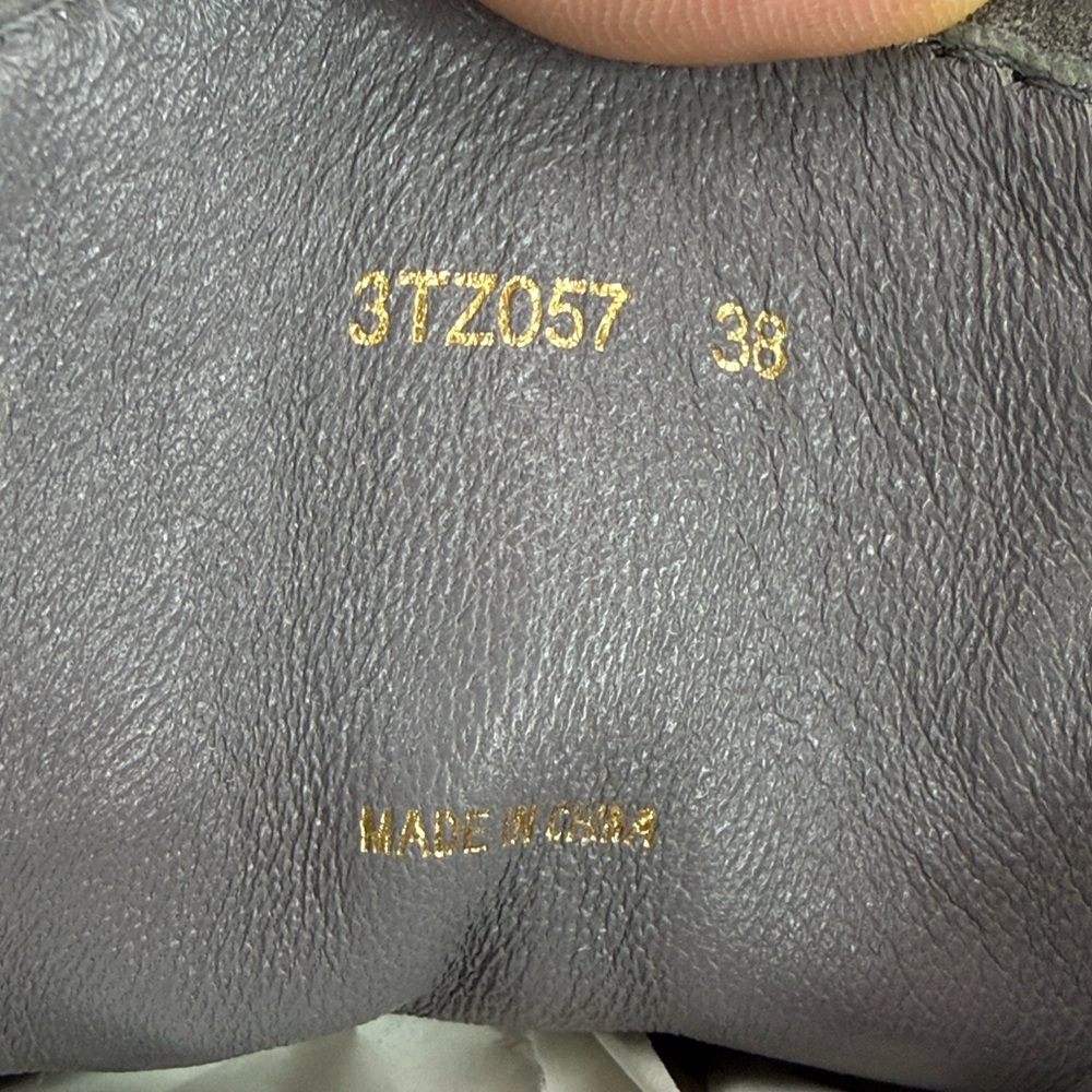 Prada - Grey Suede Lace-Up Desert Wedge Booties -… - image 3